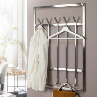 5 cm Design Flurgarderobe Stahl | Hakenleiste Wandpaneel | Garderobe Wand | Garderobenleiste Flur