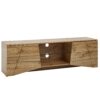 Lowboard Holz Eiche-Dekor 160x50x40 cm TV-Kommode mit zwei Türen | Design TV-Schrank Hoch | Fernsehtisch Fernsehschrank Modern | Fernsehkommode Wohnzimmer