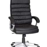 Valencia Bürostuhl Kunstleder Schwarz ergonomisch mit Kopfstütze | Design Chefsessel Schreibtischstuhl mit Wippfunktion | Drehstuhl hohe Rücken-Lehne X-XL 120 kg
