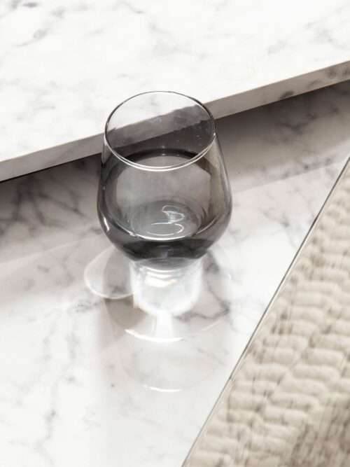 Couchtisch 2er Set MONOBLOC Weiß Hochglanz Sofatisch mit Marmor Optik Design Satztisch – Bild 6