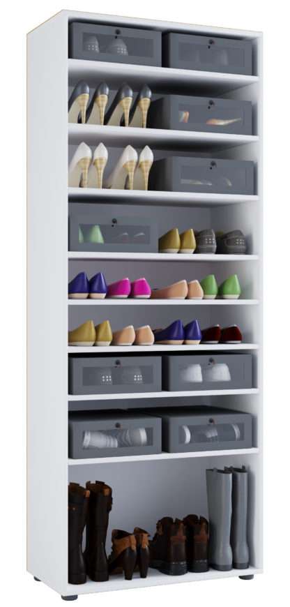 Schuhschrank VCM Vandol l ohne Türen 9 Fächer