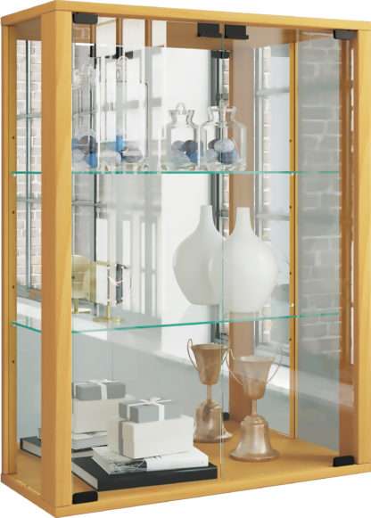 Wandvitrine VCM Udina mit Spiegel | inkl. LED-Beleuchtung