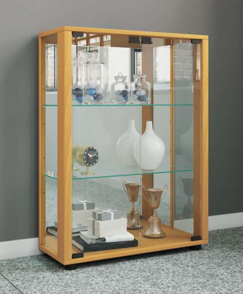Standvitrine VCM Sintalo mit Spiegel | Inkl. LED-Beleuchtung – Bild 2