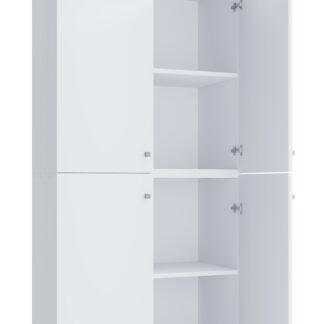 Schuhschrank VCM Lona XXL Drehtüren | Mit Aufsatz