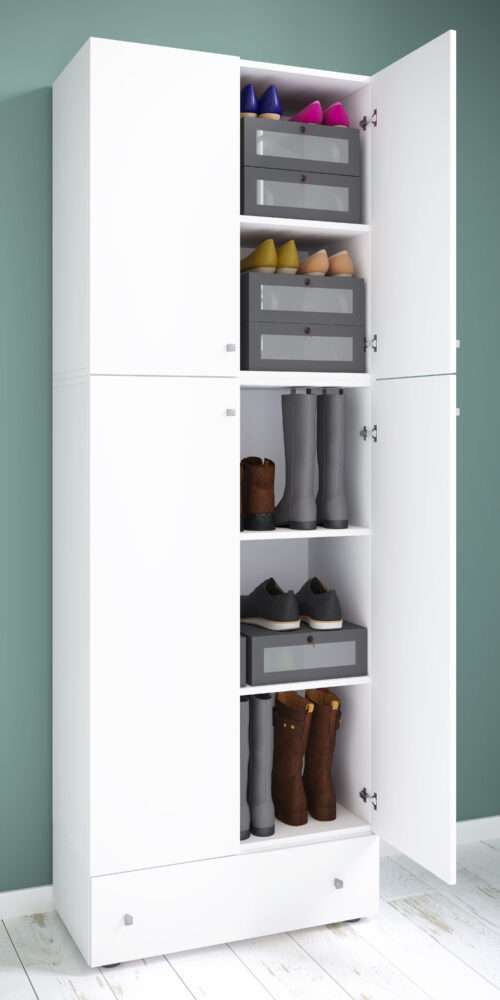 Schuhschrank VCM Lona XXL Drehtüren | Mit Schublade – Bild 2