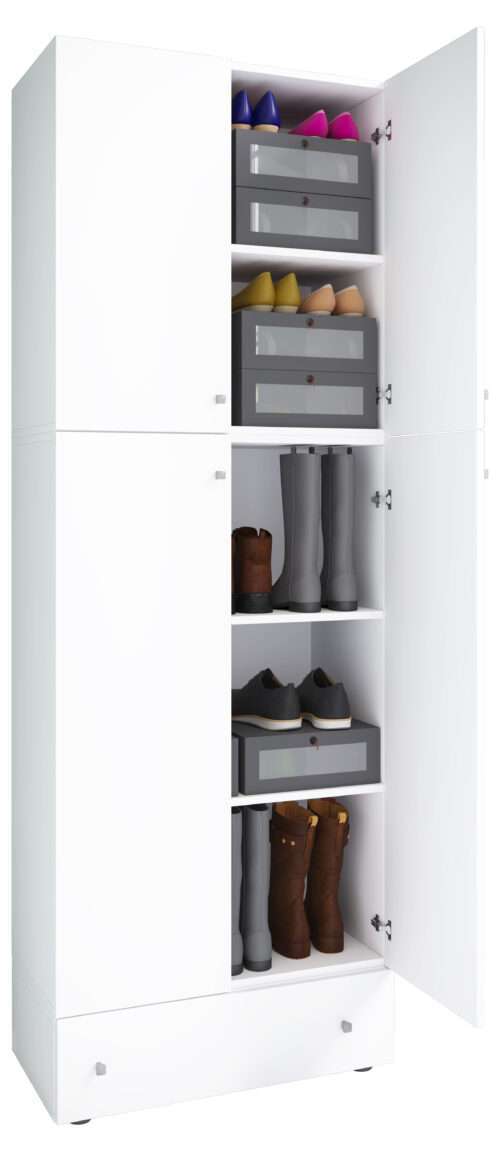 Schuhschrank VCM Lona XXL Drehtüren | Mit Schublade