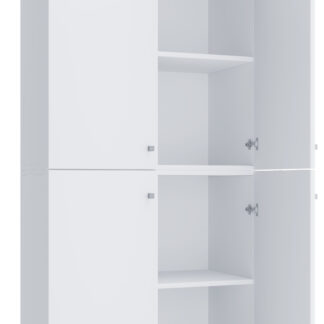 Kleiderschrank VCM Lona XXL Drehtüren | Mit Aufsatz