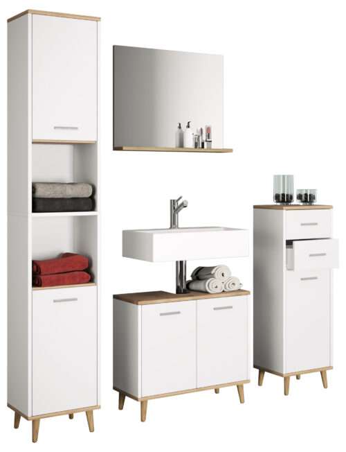 4-tlg. Badmöbelset Badezimmer Set VCM Landos I – Bild 3