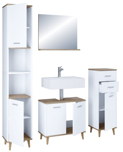 4-tlg. Badmöbelset Badezimmer Set VCM Landos I