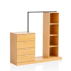 Garderobe Eiche-Dekor 145x136x40 cm Flurgarderobe Modern