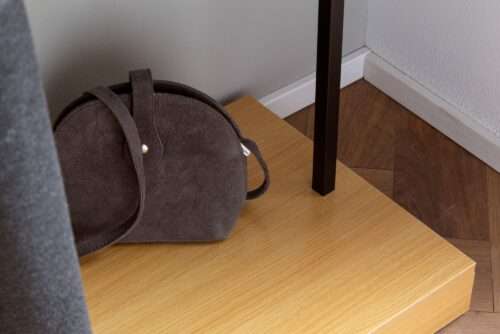 Garderobe Eiche-Dekor 145x165x40 cm Flurgarderobe Modern Kompaktgarderobe für Schuhe Jacken – Bild 5