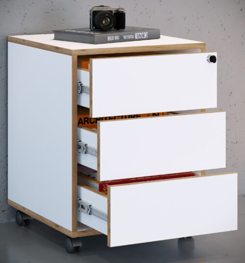 Rollcontainer VCM Salia 3 Schubladen T 45 – Bild 2