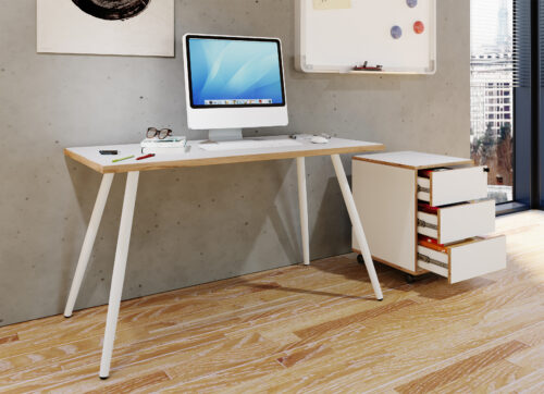 Schreibtisch VCM Salia 138x50 WH – Bild 3
