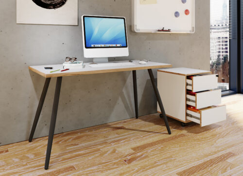 Schreibtisch VCM Salia 138x50 BK – Bild 3