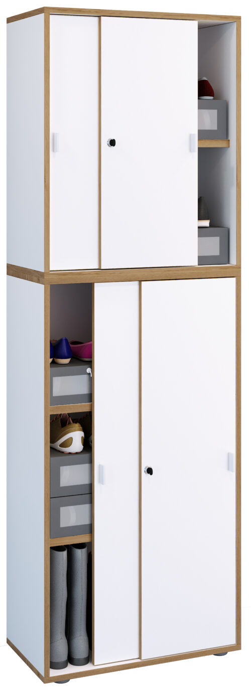 Schuhschrank 5fach Schiebetüren VCM Salia B60