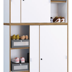 Schuhschrank 5fach Schiebetüren VCM Salia B100