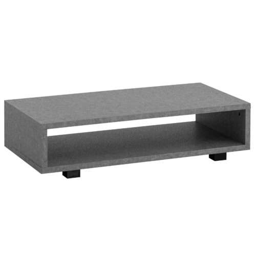 Couchtisch 100x50x25 cm Grau Sofatisch in Beton-Optik Modern Design Wohnzimmertisch Rechteckig – Bild 7