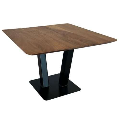 Couchtisch 60x60x40 cm Akazie Massivholz Metall Sofatisch Quadratisch – Bild 7