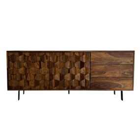 Sideboard Sheesham Massivholz 175 cm – Kommode mit Türen &
