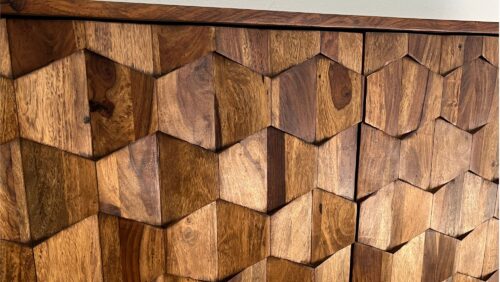 Sideboard Sheesham Massivholz 175 cm Kommode mit Türen – Bild 6