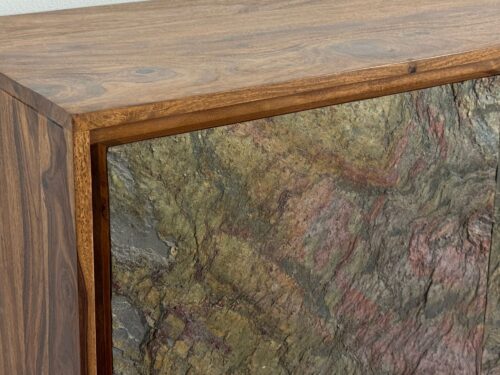 Sideboard Sheesham Massivholz 150x40x55 cm Kommode mit 2 Türen – Bild 6