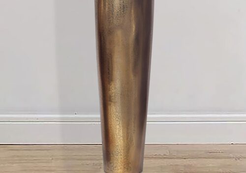 Deko Vase BOTTLE S 75 cm Aluminium Gold Blumenvase Modern – Bild 6