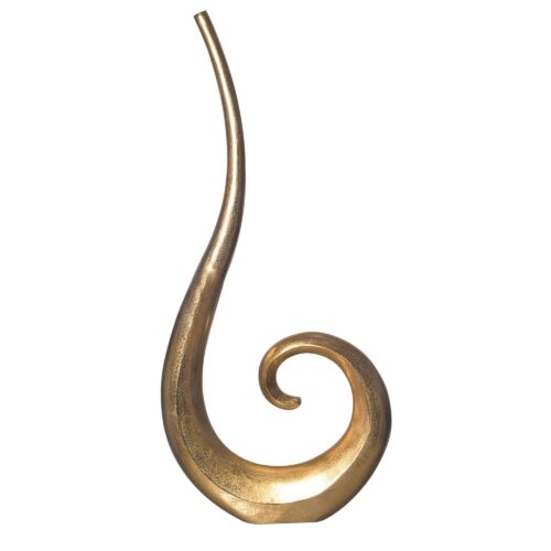 Deko Vase 100 cm Aluminium Gold Spirale Blumenvase Modern Groß – Bild 7
