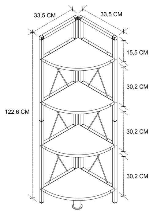 Eckregal VCM Insasi 4 – Bild 5